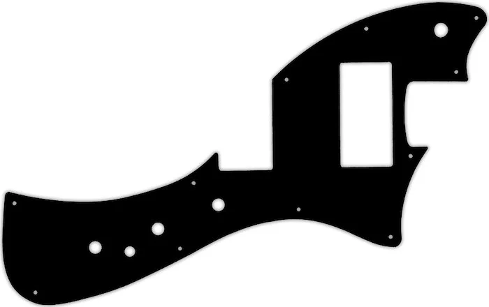 WD Custom Pickguard For Fender Alternate Reality Meteora HH #01T Black Thin