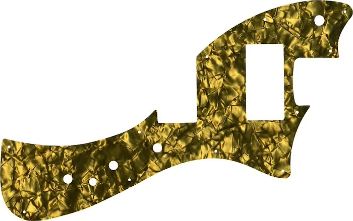 WD Custom Pickguard For Fender Alternate Reality Meteora HH #28GD Gold Pearl/Black/White/Black