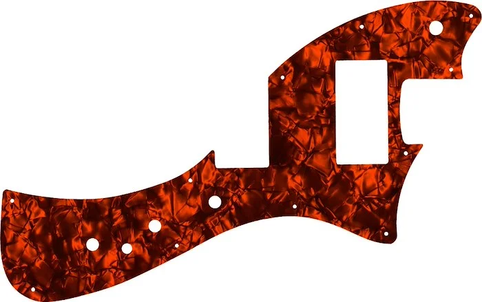 WD Custom Pickguard For Fender Alternate Reality Meteora HH #28OP Orange Pearl/Black/White/Black