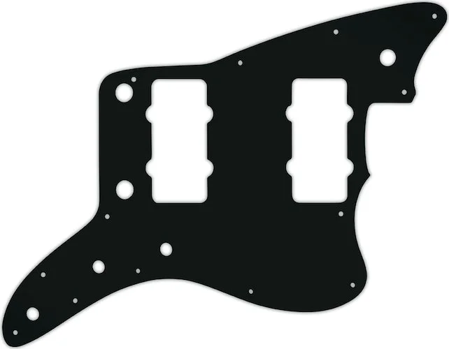WD Custom Pickguard For Fender American Professional Jazzmaster #01A Black Acrylic