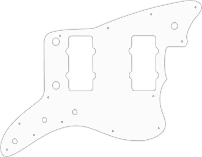 WD Custom Pickguard For Fender American Professional Jazzmaster #02 White