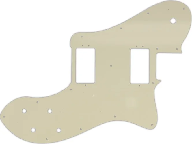 WD Custom Pickguard For Fender American Professional Deluxe Shawbucker Telecaster #55 Parchment 3 Pl