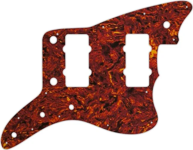 WD Custom Pickguard For Fender American Professional Jazzmaster #05W Tortoise Shell/White