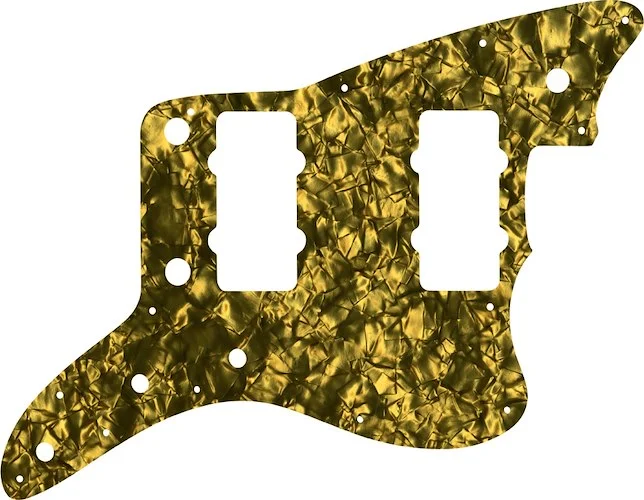 WD Custom Pickguard For Fender American Professional Jazzmaster #28GD Gold Pearl/Black/White/Black