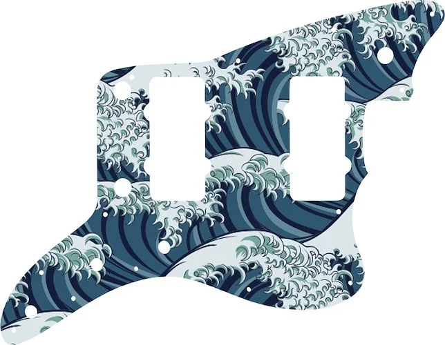 WD Custom Pickguard For Fender American Professional Jazzmaster #GT02 Japanese Wave Tattoo Graphic