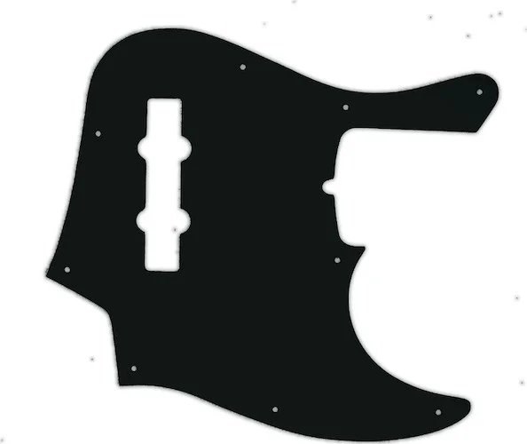 WD Custom Pickguard For Fender American Deluxe 21 Fret Jazz Bass#01A Black Acrylic