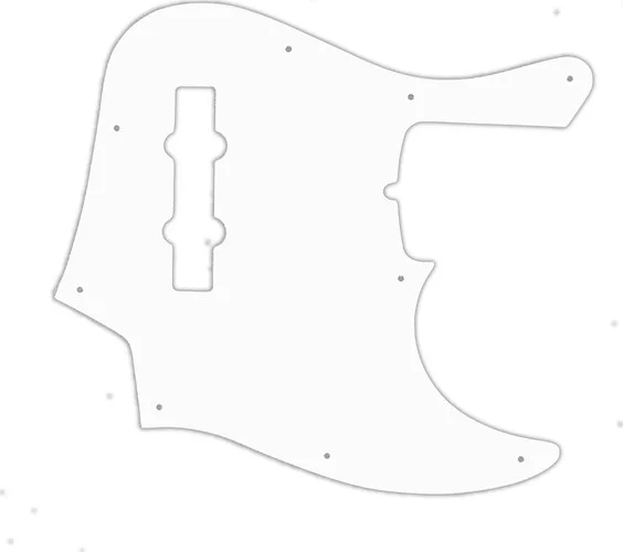 WD Custom Pickguard For Fender American Deluxe 21 Fret Jazz Bass#02 White