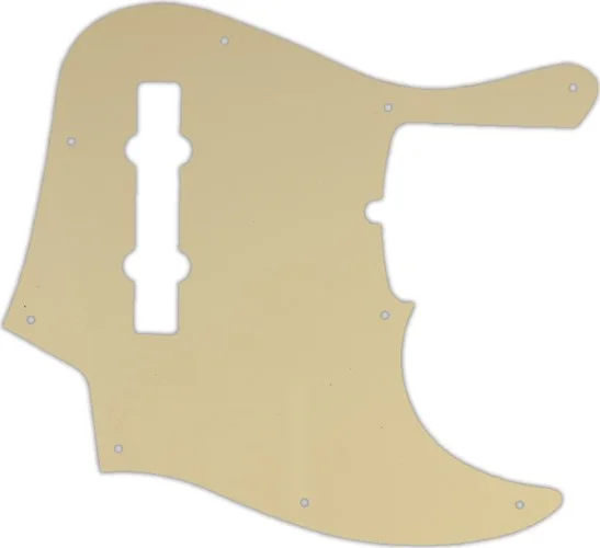 WD Custom Pickguard For Fender American Deluxe 21 Fret 5 String Jazz Bass #06T Cream Thin