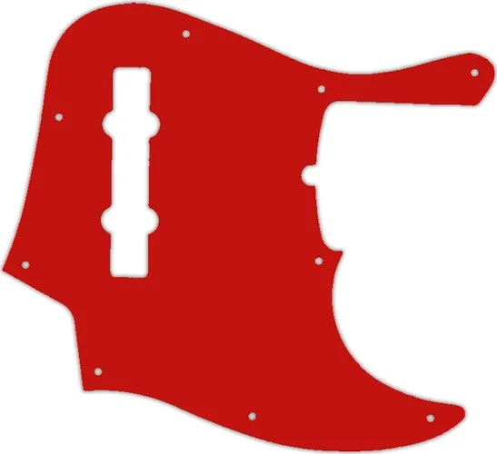 WD Custom Pickguard For Fender American Deluxe 21 Fret 5 String Jazz Bass #07S Red Solid