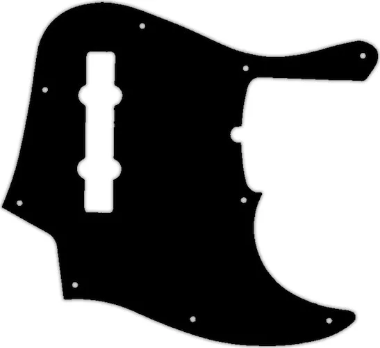 WD Custom Pickguard For Fender American Deluxe 21 Fret 5 String Jazz Bass #09 Black/White/Black/Whit