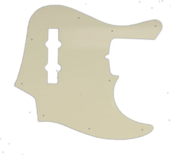 WD Custom Pickguard For Fender American Deluxe 21 Fret Jazz Bass#55 Parchment 3 Ply