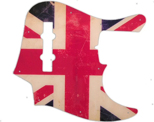WD Custom Pickguard For Fender American Deluxe 21 Fret Jazz Bass#G04 British Flag Relic Graphic