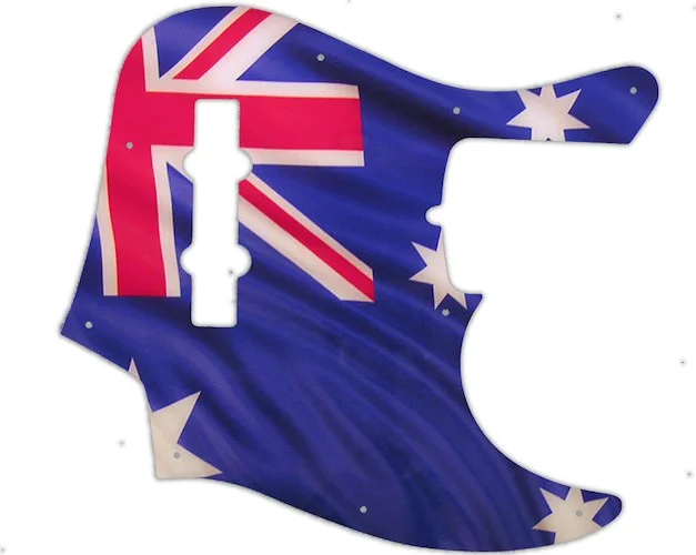 WD Custom Pickguard For Fender American Deluxe 21 Fret Jazz Bass#G13 Aussie Flag Graphic