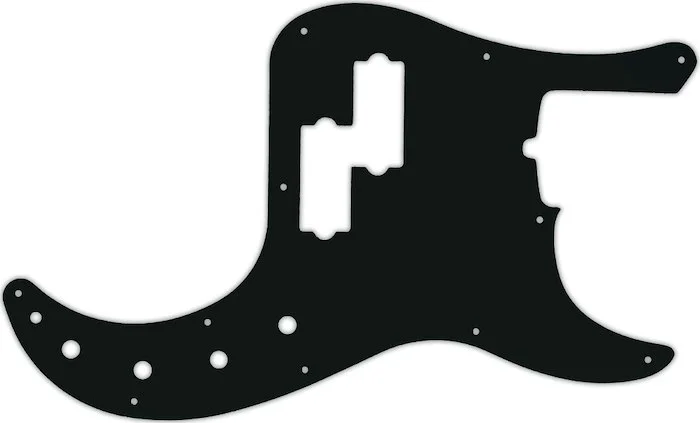WD Custom Pickguard For Fender American Deluxe 21 Fret Precision Bass #01A Black Acrylic