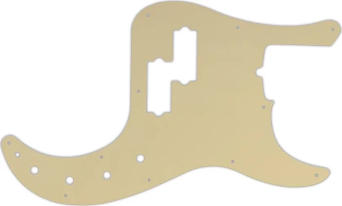 WD Custom Pickguard For Fender American Deluxe 21 Fret Precision Bass #06 Cream