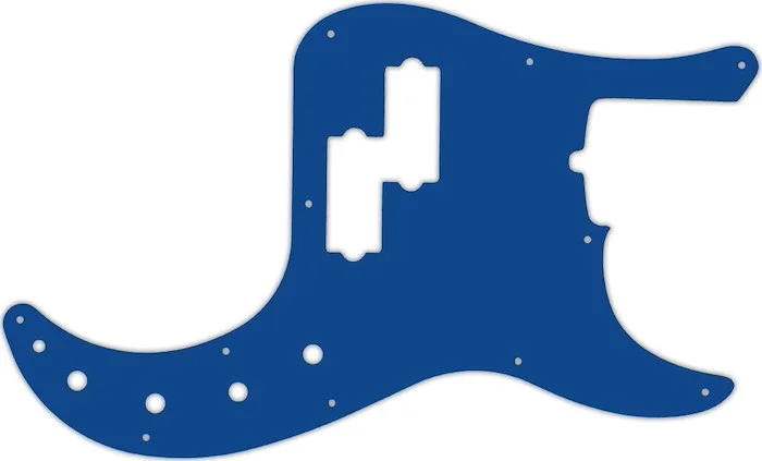WD Custom Pickguard For Fender American Deluxe 21 Fret Precision Bass #08 Blue/White/Blue