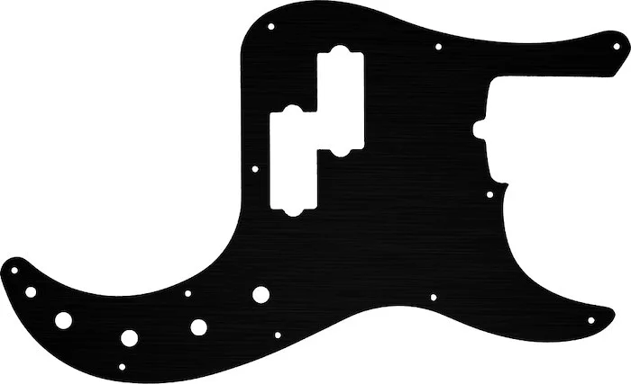 WD Custom Pickguard For Fender American Deluxe 21 Fret Precision Bass #27 Simulated Black Anodized