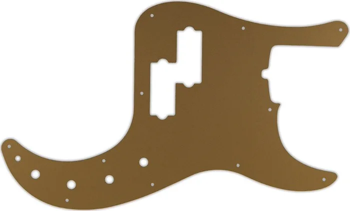 WD Custom Pickguard For Fender American Deluxe 21 Fret Precision Bass #59 Gold/Clear/Gold