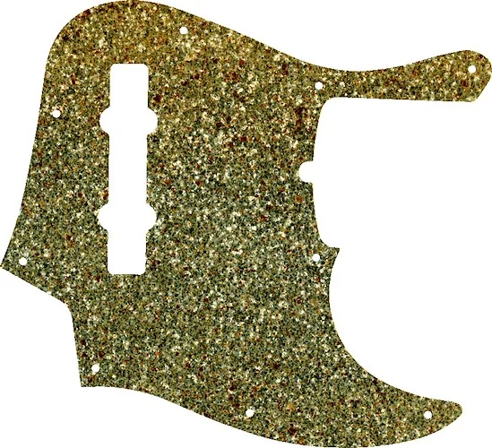 WD Custom Pickguard For Fender American Deluxe 21 Fret 5 String Jazz Bass #60GS Gold Sparkle 