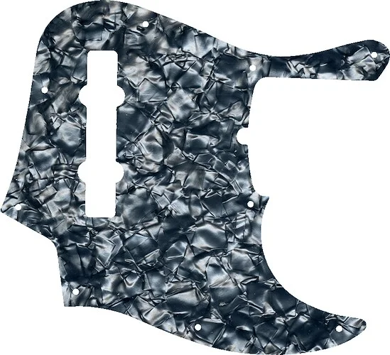 WD Custom Pickguard For Fender American Deluxe 21 Fret 5 String Jazz Bass #28SG Silver Grey Pearl