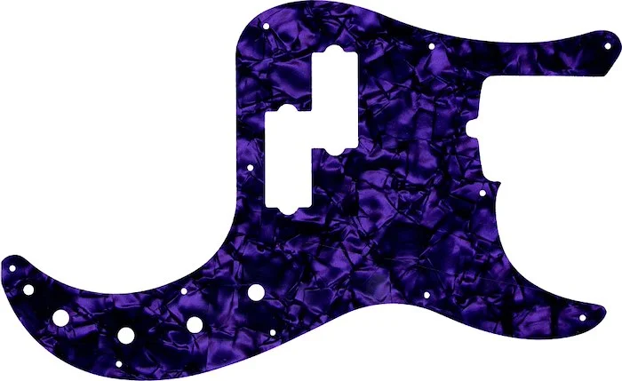 WD Custom Pickguard For Fender American Deluxe 21 Fret Precision Bass #28PR Purple Pearl