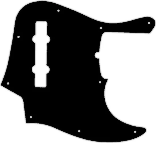 WD Custom Pickguard For Fender American Deluxe 21 Fret 5 String Jazz Bass #03Y Black/Yellow/Black