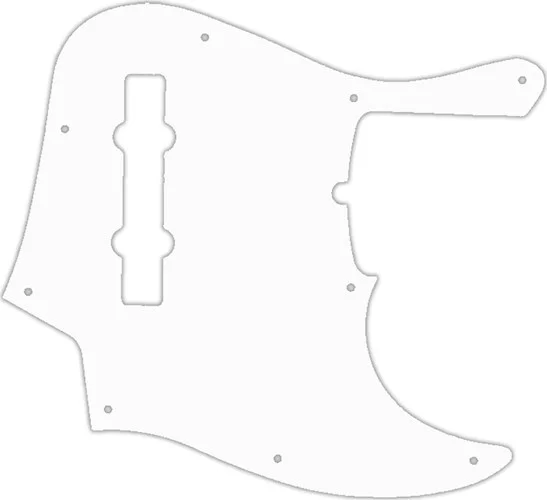 WD Custom Pickguard For Fender American Deluxe 21 Fret 5 String Jazz Bass #04R White/Red/White