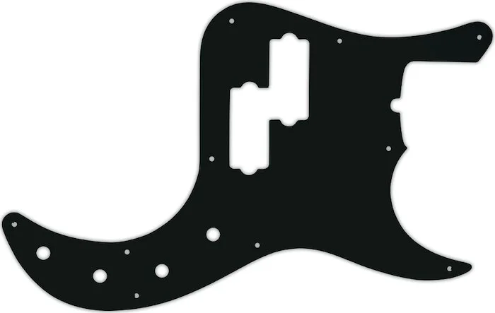 WD Custom Pickguard For Fender American Deluxe 22 Fret Precision Bass #01A Black Acrylic