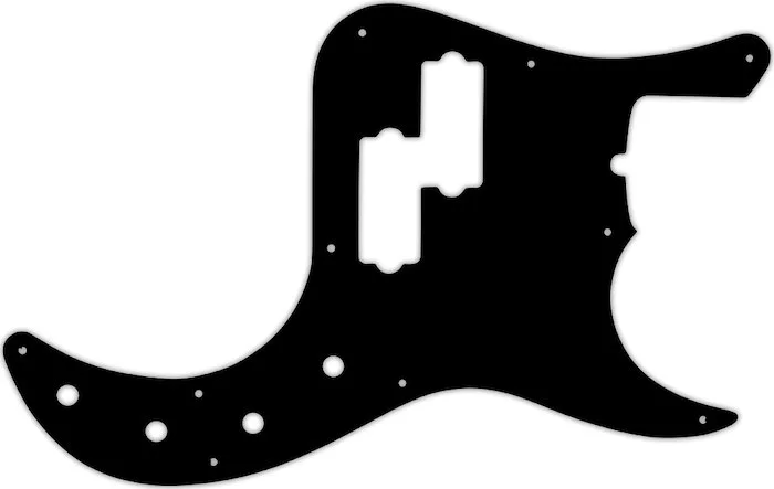 WD Custom Pickguard For Fender American Deluxe 22 Fret Precision Bass #01T Black Thin