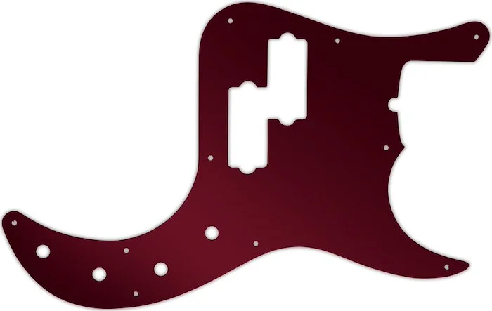 WD Custom Pickguard For Fender American Deluxe 22 Fret Precision Bass #10R Red Mirror