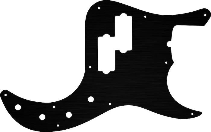WD Custom Pickguard For Fender American Deluxe 22 Fret Precision Bass #27 Simulated Black Anodized