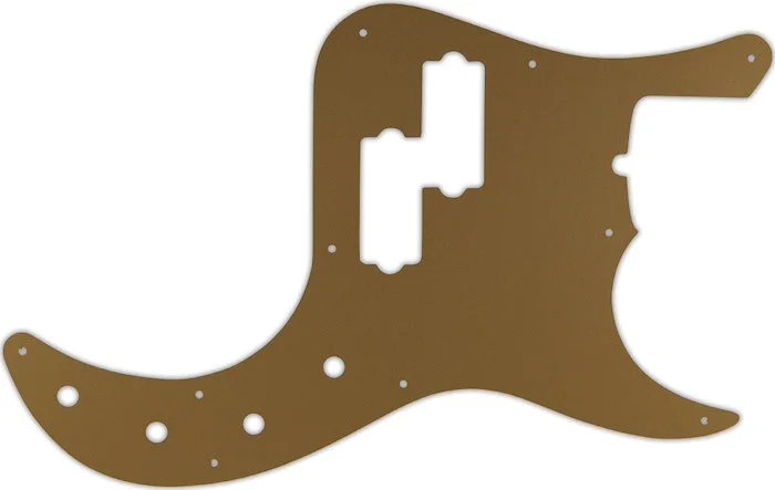 WD Custom Pickguard For Fender American Deluxe 22 Fret Precision Bass #59 Gold/Clear/Gold