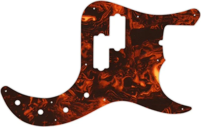 WD Custom Pickguard For Fender American Deluxe 22 Fret Precision Bass #05F Faux Tortiose