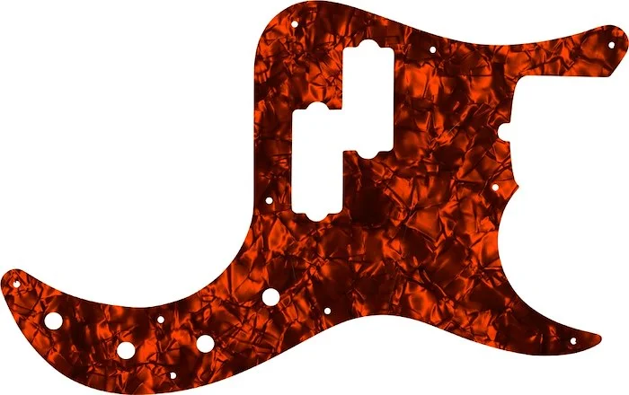 WD Custom Pickguard For Fender American Deluxe 22 Fret Precision Bass #28OP Orange Pearl/Black/White/Black