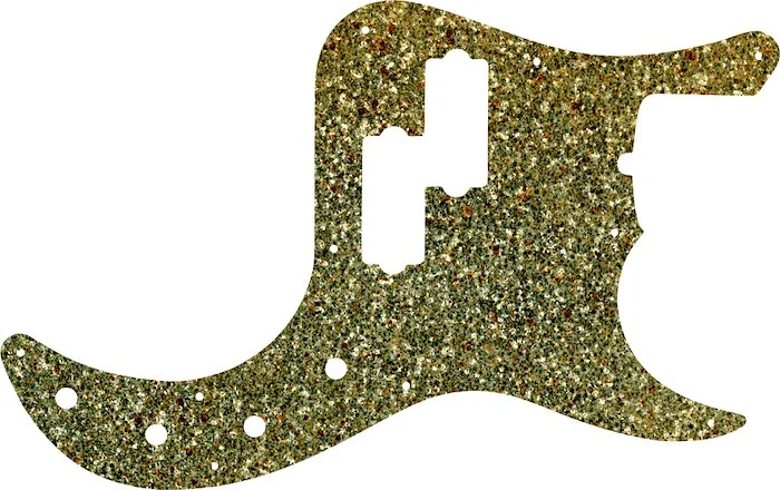 WD Custom Pickguard For Fender American Deluxe 22 Fret Precision Bass #60GS Gold Sparkle 