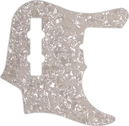 WD Custom Pickguard For Fender American Deluxe 1998-Present 22 Fret Jazz Bass #28A Aged Pearl/White/