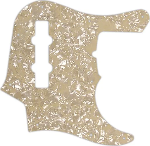 WD Custom Pickguard For Fender American Deluxe 1998-Present 22 Fret Jazz Bass #28C Cream Pearl/Cream