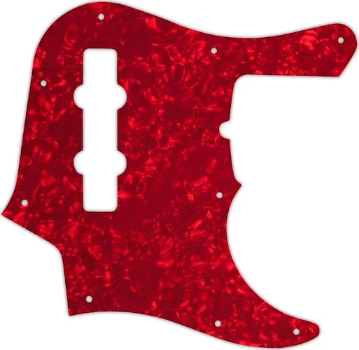 WD Custom Pickguard For Fender American Deluxe 1998-Present 22 Fret Jazz Bass #28R Red Pearl/White/B