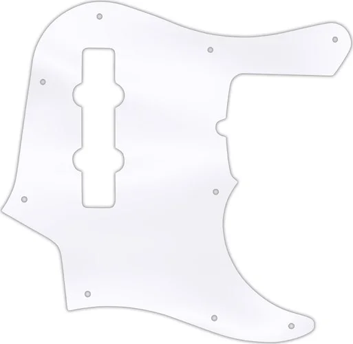 WD Custom Pickguard For Fender American Deluxe 1998-Present 22 Fret Jazz Bass #45 Clear Acrylic
