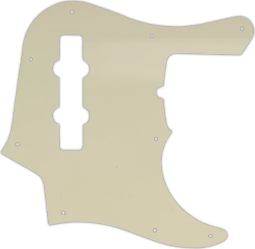 WD Custom Pickguard For Fender American Deluxe 1998-Present 22 Fret Jazz Bass #55S Parchment Solid