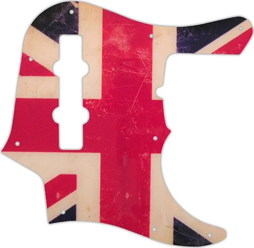 WD Custom Pickguard For Fender American Deluxe 1998-Present 22 Fret Jazz Bass #G04 British Flag Reli