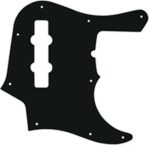 WD Custom Pickguard For Fender American Deluxe 1998-Present 22 Fret Jazz Bass #01A Black Acrylic