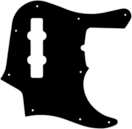 WD Custom Pickguard For Fender American Deluxe 1998-Present 22 Fret Jazz Bass #01T Black Thin