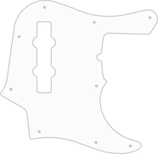 WD Custom Pickguard For Fender American Deluxe 1998-Present 22 Fret Jazz Bass #02 White