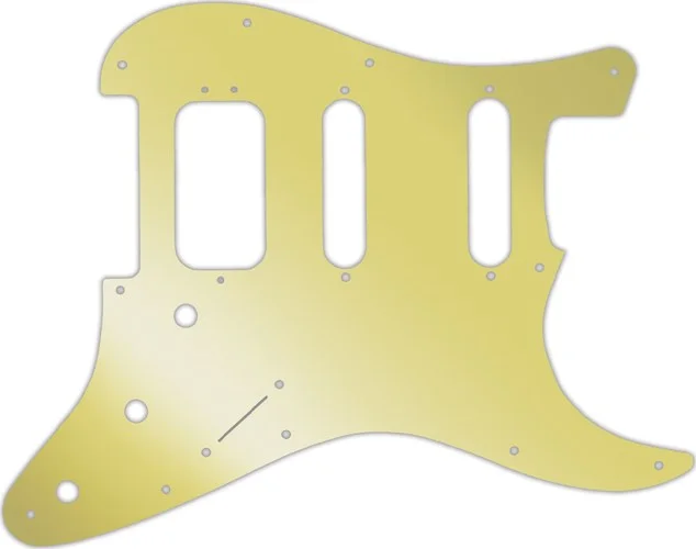 WD Custom Pickguard For Fender American Deluxe Stratocaster #10GD Gold Mirror