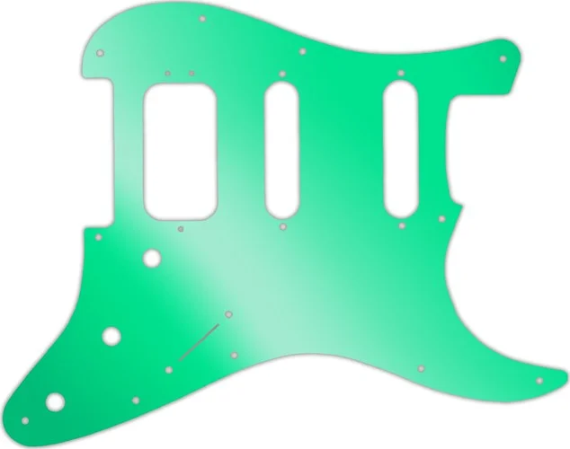 WD Custom Pickguard For Fender American Deluxe Stratocaster #10GR Green Mirror