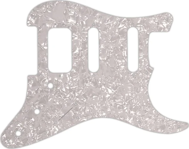 WD Custom Pickguard For Fender American Deluxe Stratocaster #28 White Pearl/White/Black/White