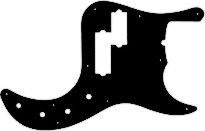 WD Custom Pickguard For Fender American Deluxe 5 String Precision Bass #01 Black