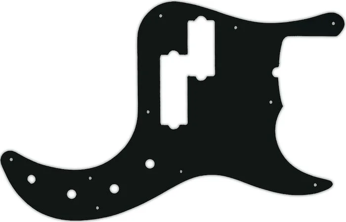 WD Custom Pickguard For Fender American Deluxe 5 String Precision Bass #01A Black Acrylic