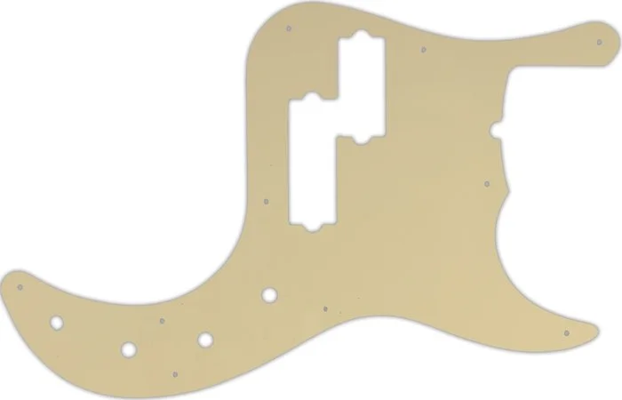 WD Custom Pickguard For Fender American Deluxe 5 String Precision Bass #06 Cream